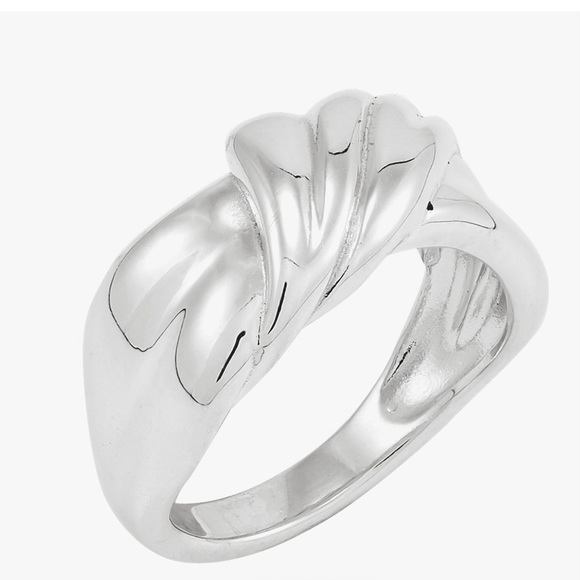 Retired Silpada Plot Twist Ring Size 5 - Picture 2 of 6